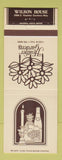 Matchbook Cover - Hearth Gardens Wilson House Denver Colorado