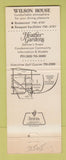 Matchbook Cover - Hearth Gardens Wilson House Denver Colorado