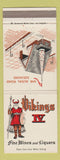 Matchbook Cover - Vikings IV Liquors Wolvang CA restaurant