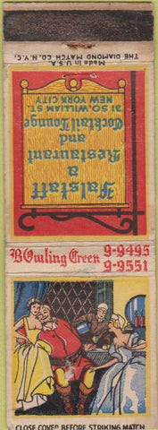 Matchbook Cover - Falstaff Restaurant New York City girlie WEAr