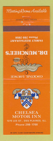 Matchbook Cover - Chelsea Motor Inn Des Plaines IL Dr Muchee's