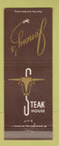 Matchbook Cover - Jonesy's Steak House Napa CA