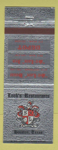 Matchbook Cover - Look's Restaurant Houston TX