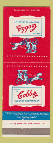 Matchbook Cover - Cobbs Restaurants CHAIN