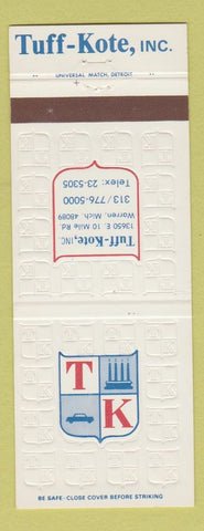 Matchbook Cover - Tuff Kote Warren MI
