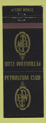 Matchbook Cover - Petroleum Club Fort Worth TX