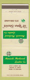 Matchbook Cover - Monarch Hardwood Lumber Chicago IL