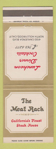 Matchbook Cover - Meat Rack Steak North Hollywood CA