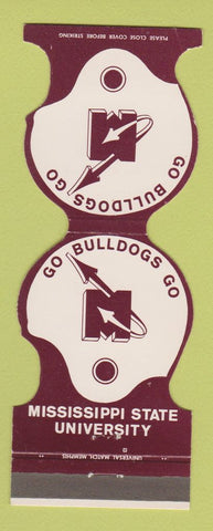 Matchbook Cover - Mississippi State Bulldogs Football 1973 schedule Jewelite