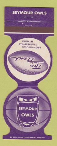 Matchbook Cover - Seymour Owls Football Brownstown Crothersville Bank