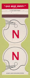 Matchbook Cover - Nebraska Cornhuskers Football 1985 Insurance Omaha NE