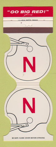 Matchbook Cover - Nebraska Cornhuskers Football 1985 Insurance Omaha NE
