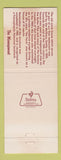 Matchbook Cover - Monterrey Inn Allison Park PA