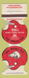 Matchbook Cover - Arkansas Razorbacks Football Little Rock AR Credit Union