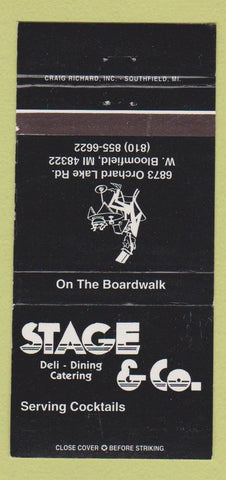 Matchbook Cover - Stage Deli Catering West Bloomfield MI WEAR 30 Strike