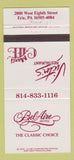 Matchbook Cover Victor's Restaurant Maxi's Cafe Erie PA Bel Aire Hotel 30 Strike