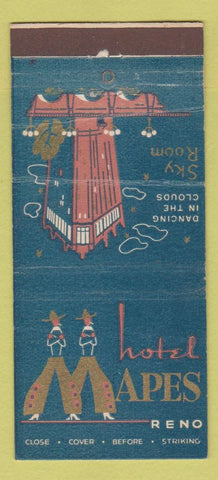 Matchbook Cover - Hotel Mapes Reno NV casino WRITING 30 Stick