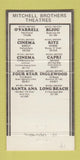 Matchbook Cover - Mitchell Bros Porn Theatres CA CHAIN girlie WEAR 30 Strike