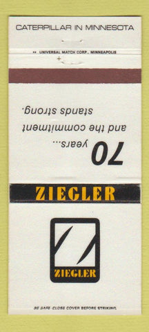 Matchbook Cover - Ziegler Caterpillar Tractors Duluth Buhl Hibbing MN 30 Strike