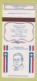 Matchbook Cover - Diamond US Presidents Woodrow Wilson WEAR 30 Strike
