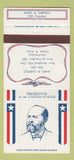 Matchbook Cover - Diamond US Presidents James Garfield 30 Strike