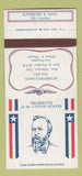 Matchbook Cover - Diamond US Presidents Rutherford B Hayes WEAR 30 Strike