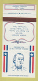 Matchbook Cover - Diamond US Presidents Andrew Johnson WEAR 30 Strike