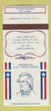Matchbook Cover - Diamond US Presidents Millard Fillmore WEAR 30 Strike