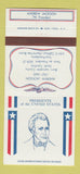 Matchbook Cover - Diamond US Presidents Andrew Jackson 30 Strike