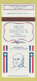 Matchbook Cover - Diamond US Presidents John Quincy Adams 30 Strike