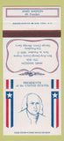 Matchbook Cover - Diamond US Presidents James Madison 30 Strike