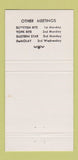 Matchbook Cover - Masonic Temple Cheyenne WY 30 Strike