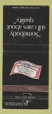 Matchbook Cover - Budweiser Beer WEAR 30 Strike