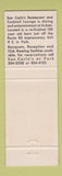 Matchbook Cover - San Carlo's York PA restaurant