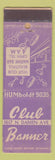Matchbook Cover - Club Banner Chicago IL WORN STRIKER