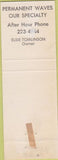 Matchbook Cover - Patterson Hotel Beauty Salon Bismarck ND girlie