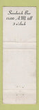 Matchbook Cover - The Recess Bar Chicago IL WEAR