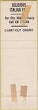 Matchbook Cover - Hollywood Beauty Schools girlie Albuquerque NM Italian food