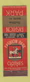 Matchbook Cover - Fashion Park Men's Clothes FitzGibbon Moline IL
