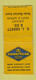 Matchbook Cover - Goodyear Tires Omaha NE Airport BOBTAIL WRITING