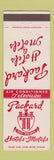 Matchbook Cover - Packard Hotels Mount Vernon OH #1