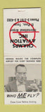 Matchbook Cover - Champs Aviation Cessna Airplanes El Paso TX BOBTAIL