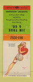 Matchbook Cover - Jim True Blueprints Gulfport MS pinup BOBTAIL