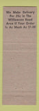 Matchbook Cover - Smith Esso oil gas Roanoke VA restaurant
