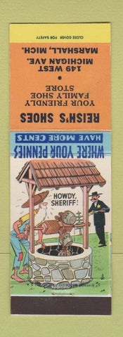 Matchbook Cover - Relish's Shoes Marshall MI hillbilly