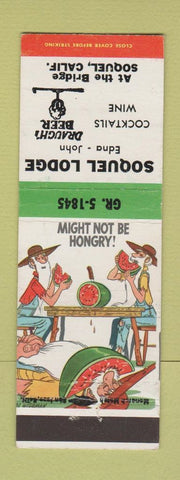 Matchbook Cover - Soquel Lodge Soquel CA hillbilly