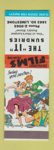 Matchbook Cover - It Sundries Stores Film OH hillbilly