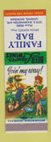 Matchbook Cover - Family Bar Lansing MI hillbilly #2
