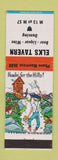 Matchbook Cover - Elks Tavern Montrose? Hillbilly