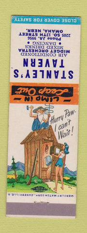 Matchbook Cover - Stanley's Tavern Omaha NE hillbilly
